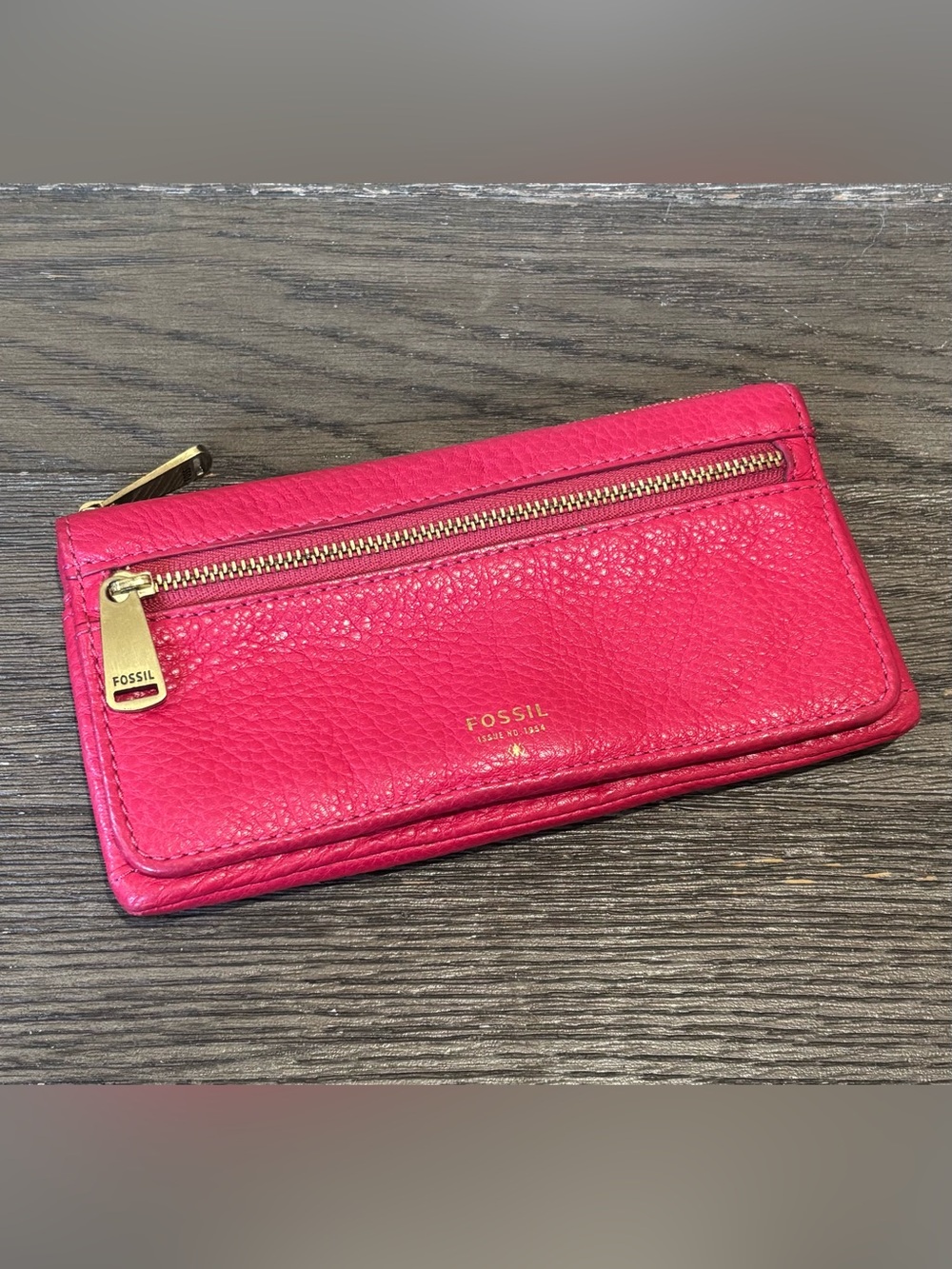 Fossil • Raspberry Pink Tessa Leather Bifold Wallet